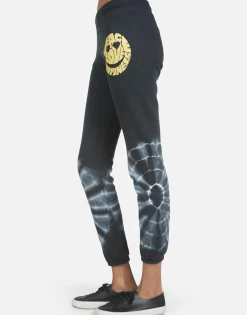 Store Gia Text Happy Face Women Long Sweatpants