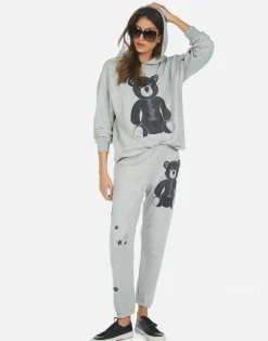 Cheap Guitar Bear Crop Jogger Pant | Alana By Women Crop Sweatpants