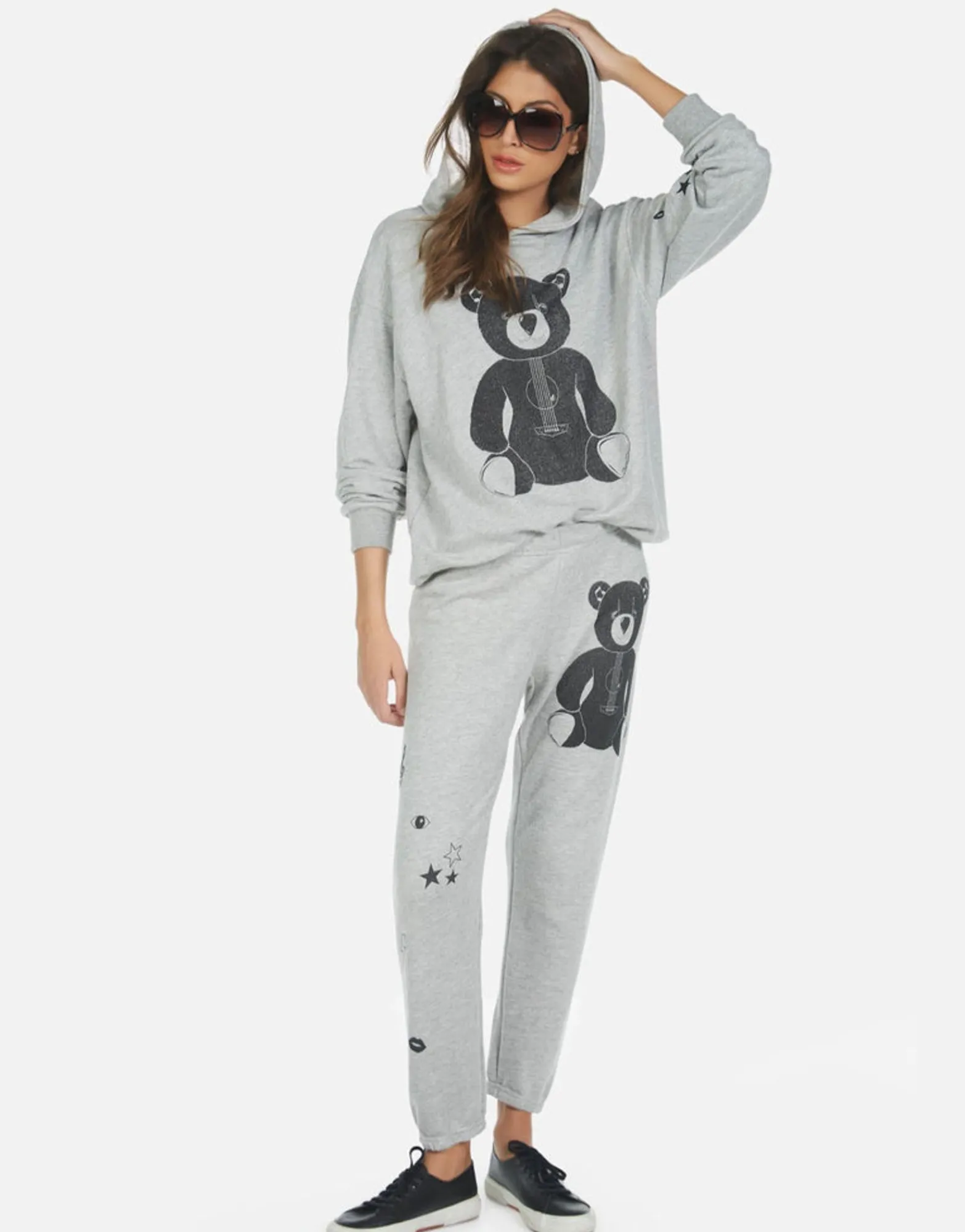Cheap Guitar Bear Crop Jogger Pant | Alana By Women Crop Sweatpants