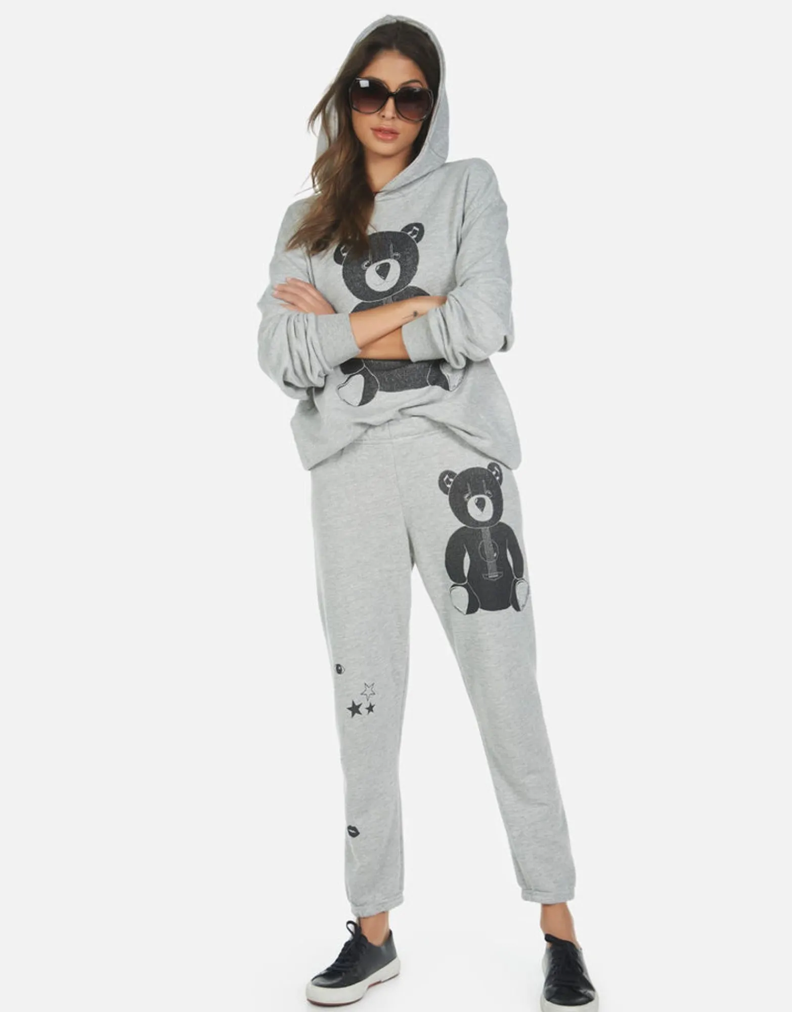 Cheap Guitar Bear Crop Jogger Pant | Alana By Women Crop Sweatpants