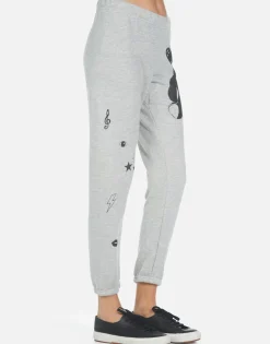 Cheap Guitar Bear Crop Jogger Pant | Alana By Women Crop Sweatpants