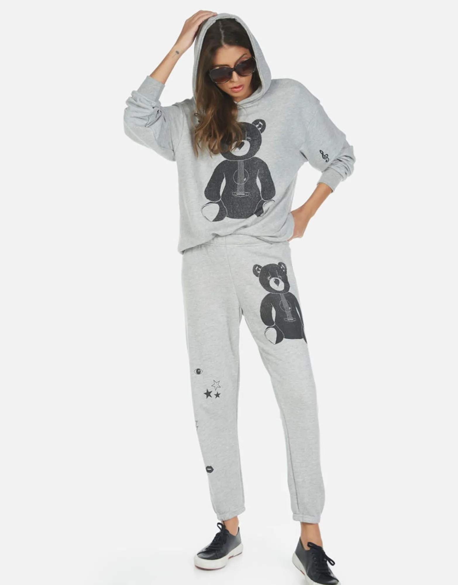 Cheap Guitar Bear Crop Jogger Pant | Alana By Women Crop Sweatpants