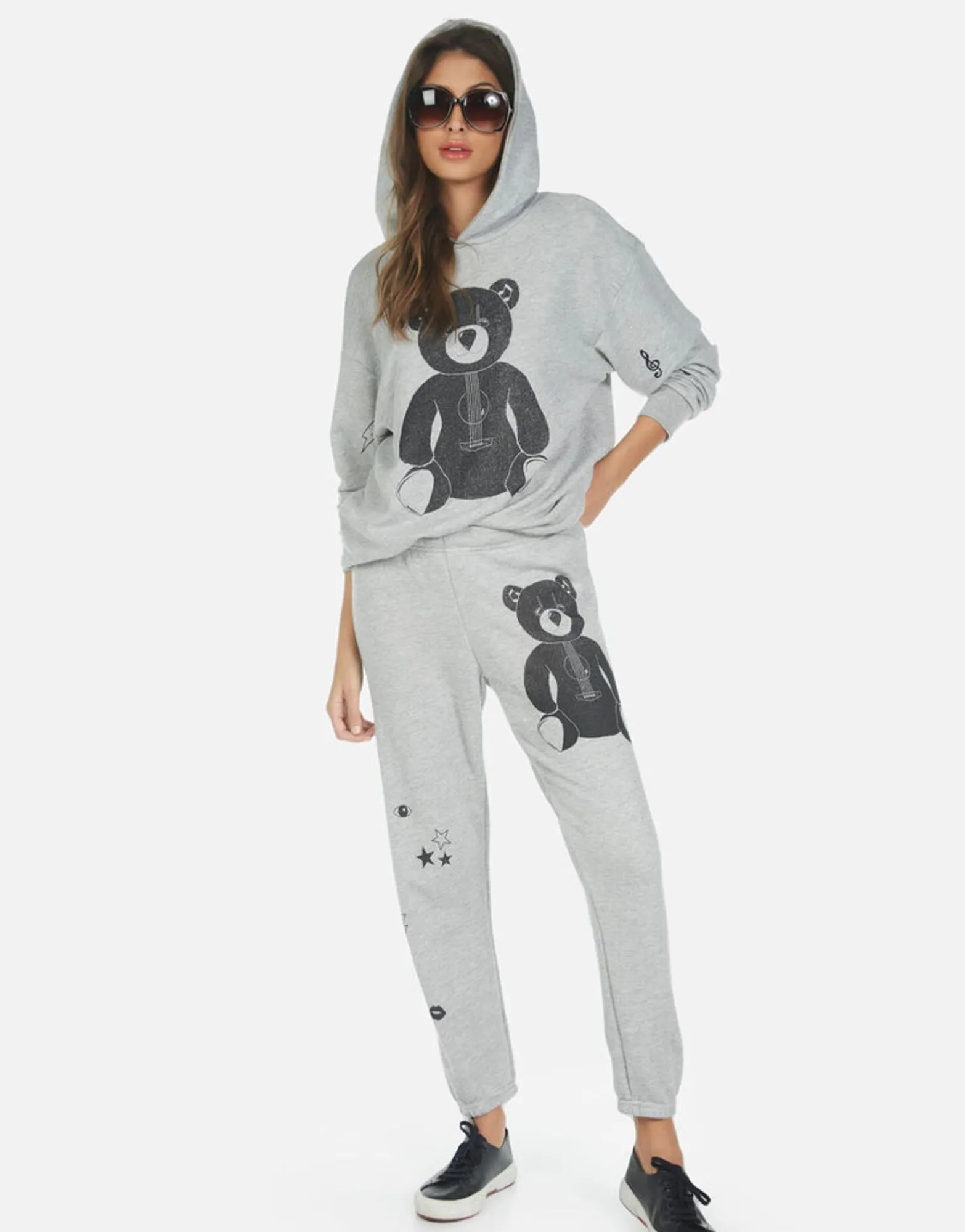Cheap Guitar Bear Crop Jogger Pant | Alana By Women Crop Sweatpants