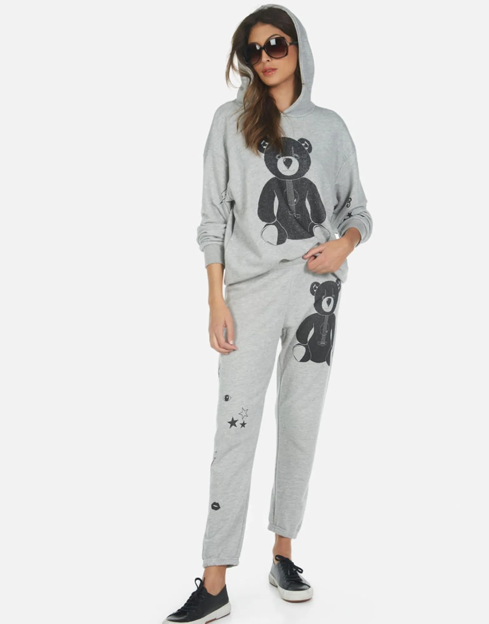 Cheap Guitar Bear Crop Jogger Pant | Alana By Women Crop Sweatpants