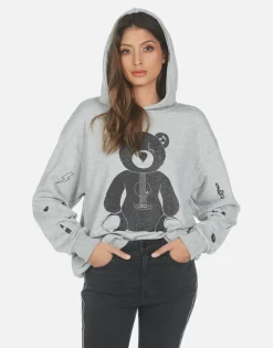 Shop Guitar Bear Pullover Hoodie | Harmony By Women Hoodies