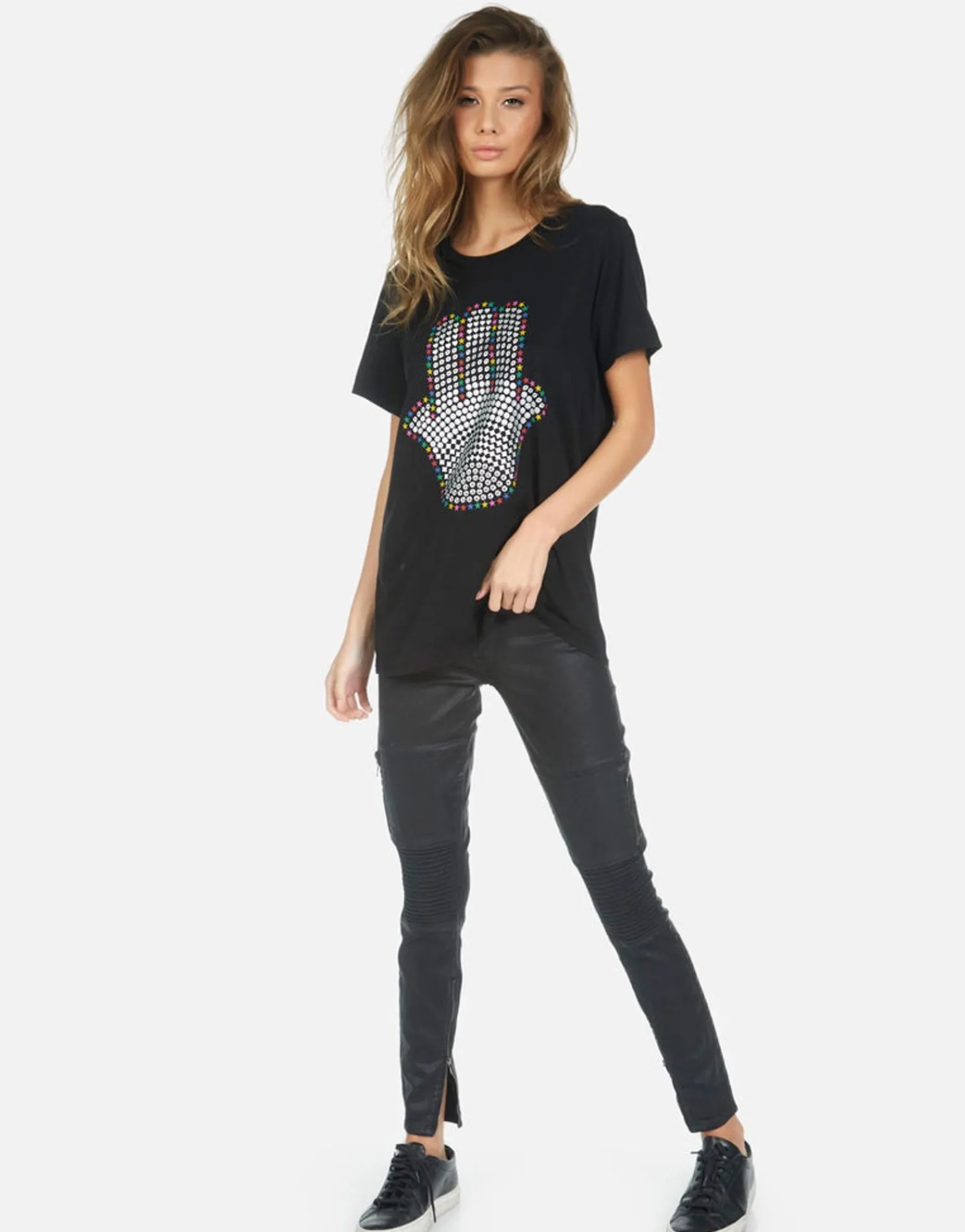 Shop Hamsa Elements Boyfriend Tee | Wolf By Women Short Sleeve