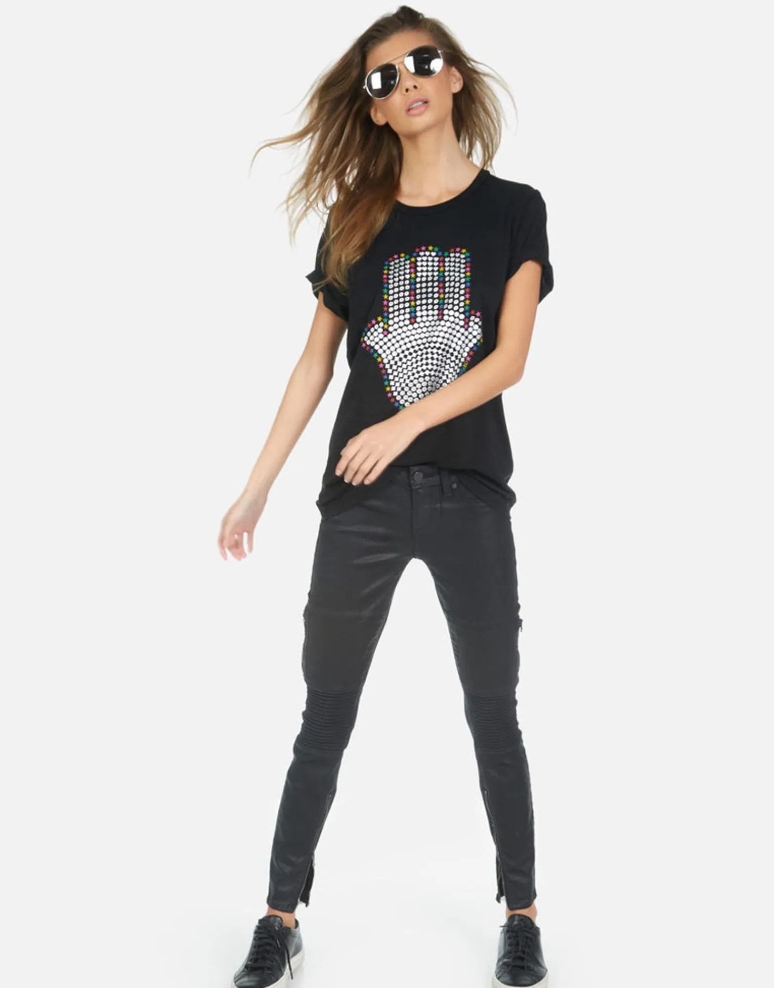 Shop Hamsa Elements Boyfriend Tee | Wolf By Women Short Sleeve