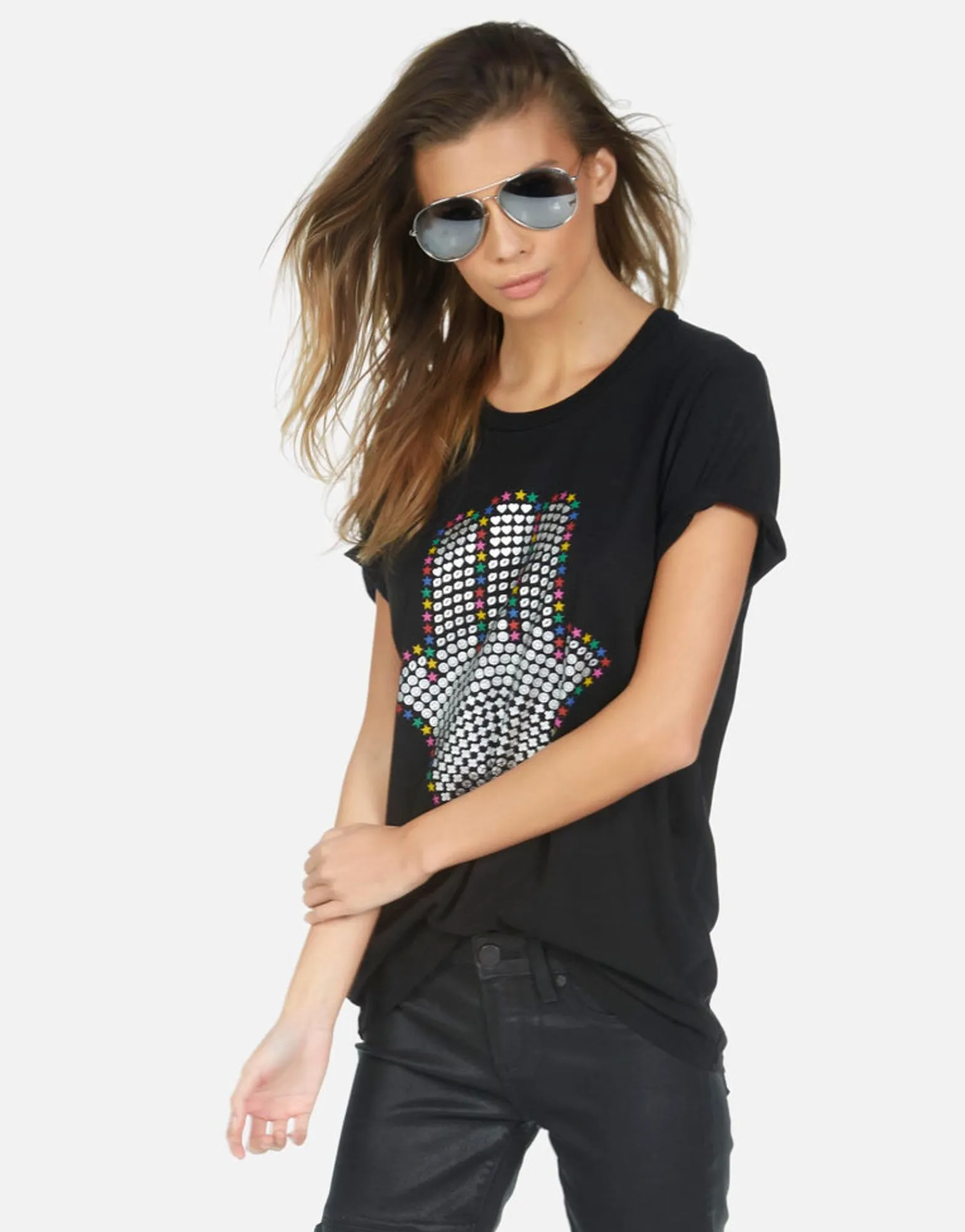 Shop Hamsa Elements Boyfriend Tee | Wolf By Women Short Sleeve