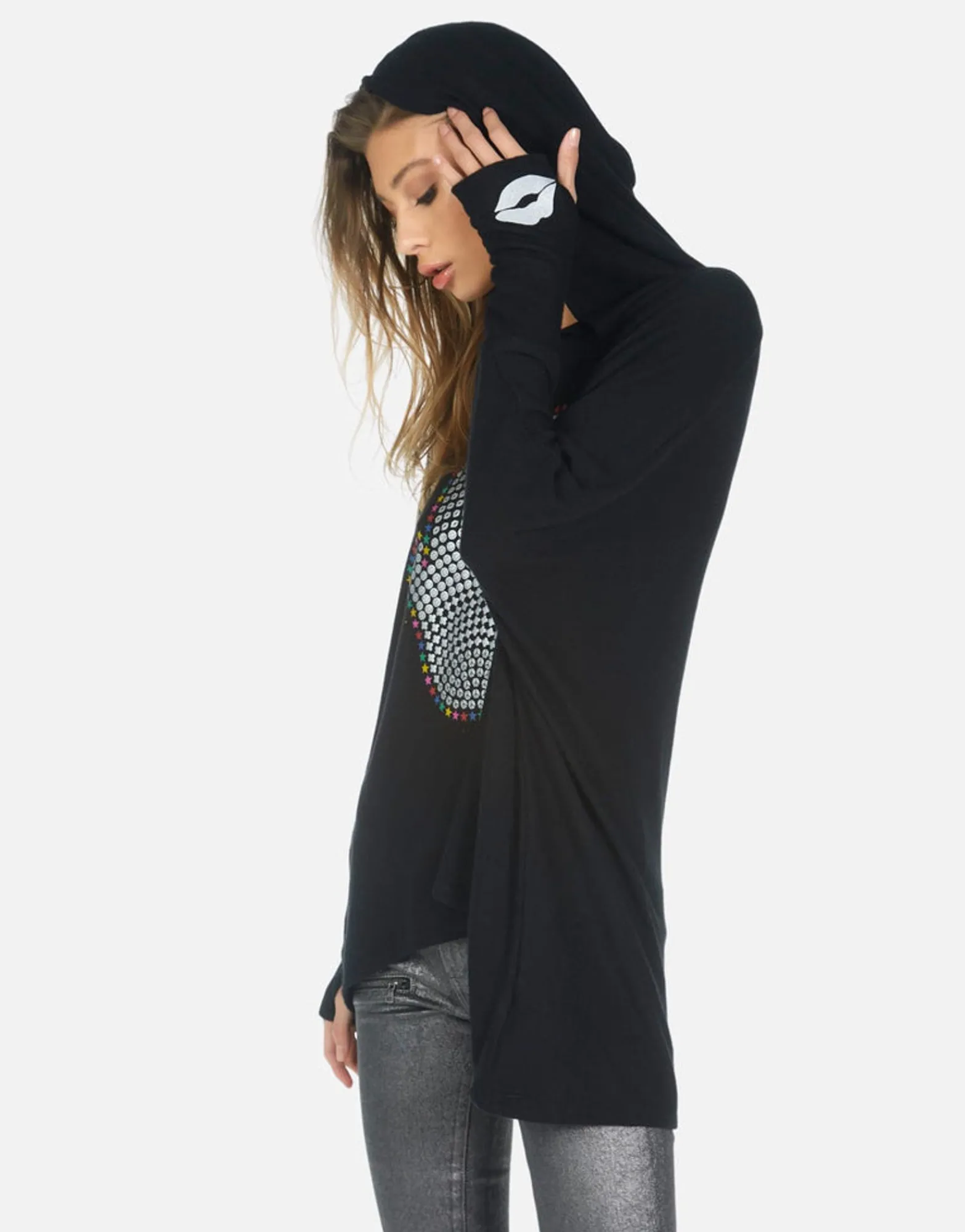 New Hamsa Elements Pullover Boyfriend Hoodie | Wilma By Women Hoodies