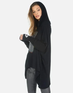 New Hamsa Elements Pullover Boyfriend Hoodie | Wilma By Women Hoodies