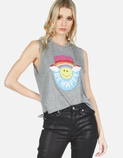 Best Happy Hamsa Vintage Crop Muscle Tank Kinzington By Women Tanks