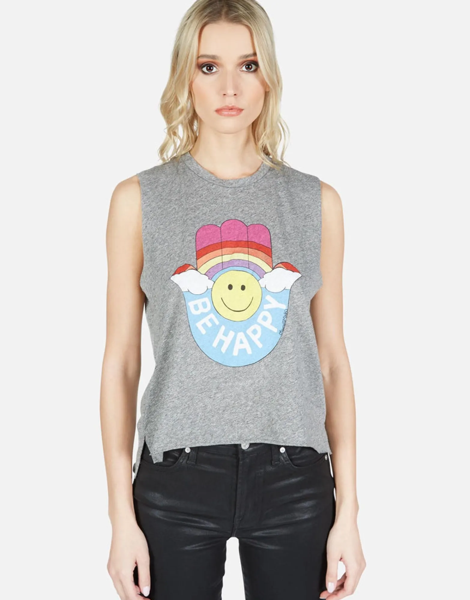 Best Happy Hamsa Vintage Crop Muscle Tank Kinzington By Women Tanks