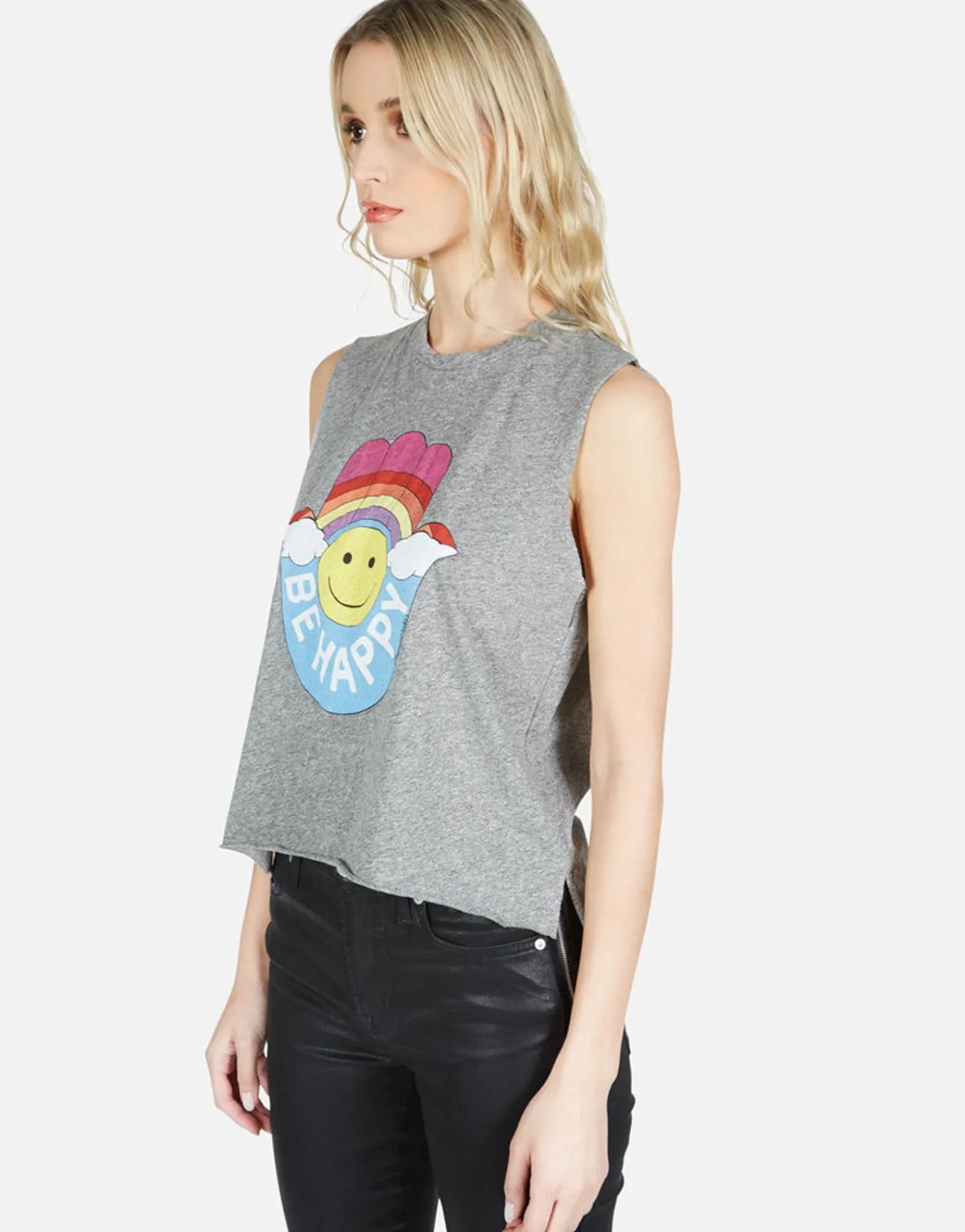 Best Happy Hamsa Vintage Crop Muscle Tank Kinzington By Women Tanks