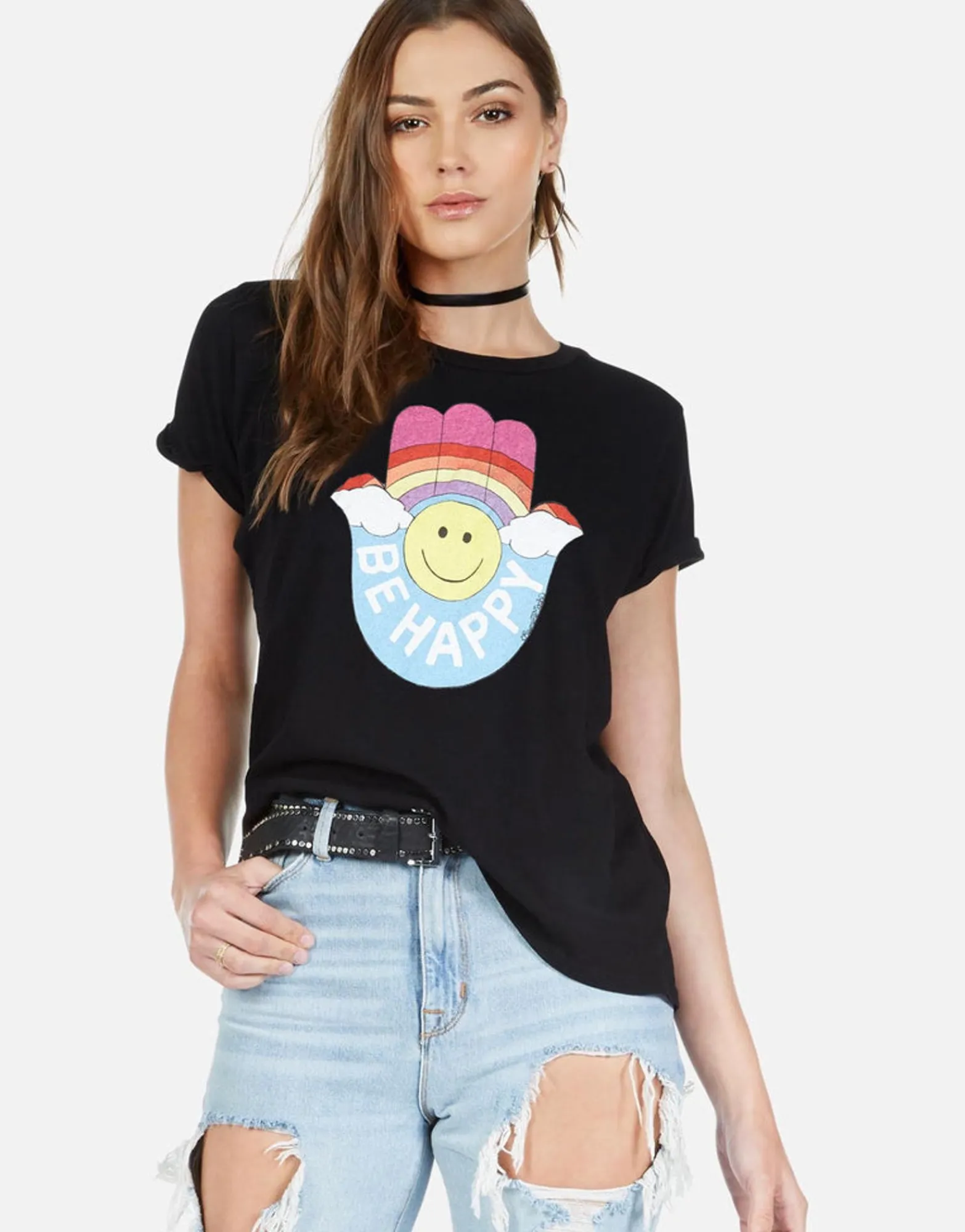 Best Sale Happy Hamsa Vintage Ss Tee | Edda By Women Short Sleeve