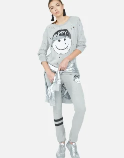 New Happy Hat Face Vintage Pullover | Darby By Women Long Sleeve