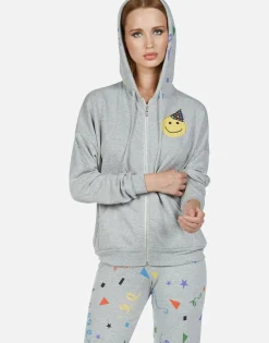Sale Happy Party Zip Up Hoodie | Avalyn By Women Hoodies