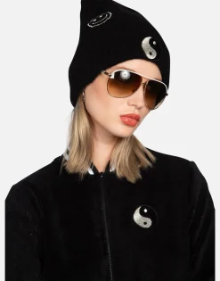 New Happy Peace Love Cashmere Slouch Beanie | Blix By Women Sweaters & Knits