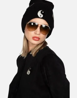 New Happy Peace Love Cashmere Slouch Beanie | Blix By Women Sweaters & Knits
