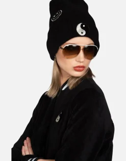 New Happy Peace Love Cashmere Slouch Beanie | Blix By Women Sweaters & Knits