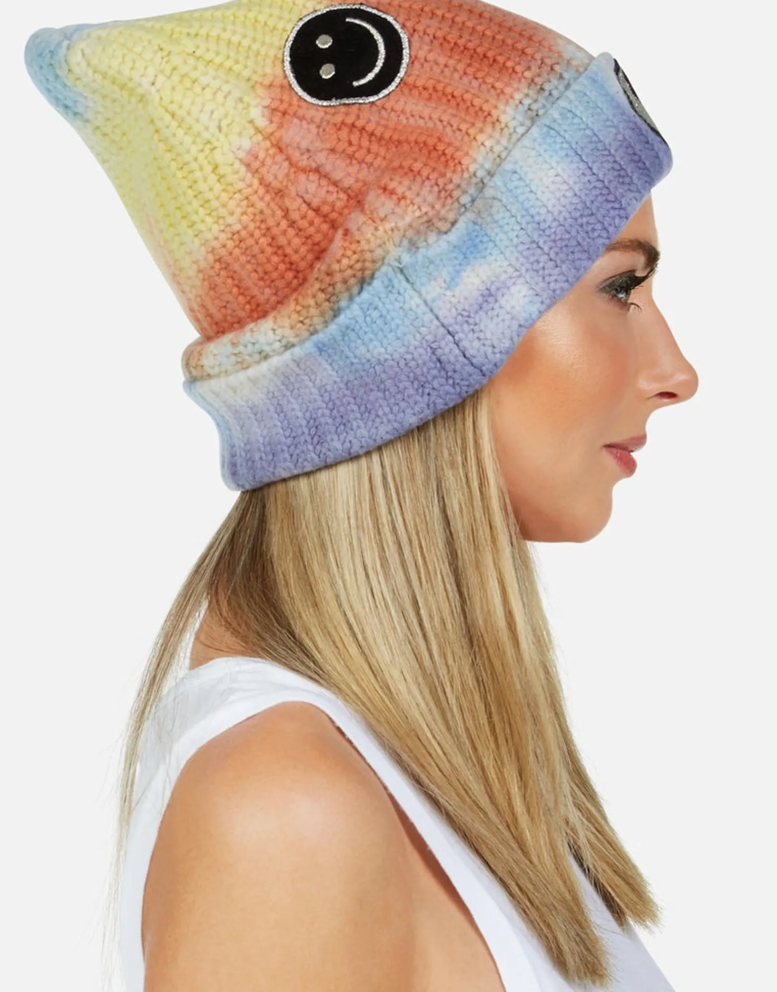 New Happy Peace Love Cashmere Slouch Beanie | Blix By Women Sweaters & Knits