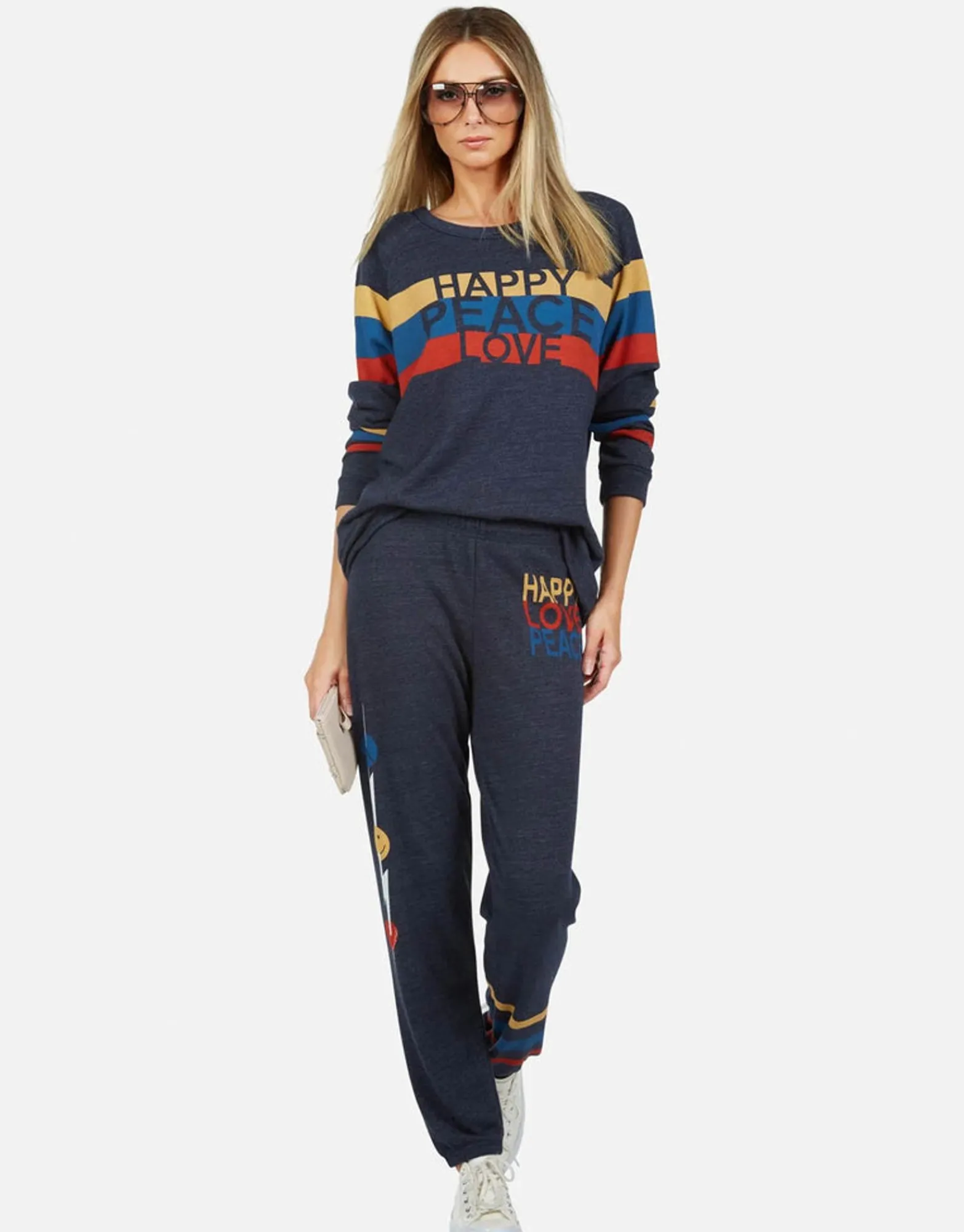 Outlet Happy Peace Love Sweatpant | Brynn By Women Long Sweatpants