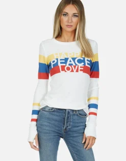 Cheap Happy Peace Love Thermal W/ Thumbhole | Mckinley By Women Long Sleeve