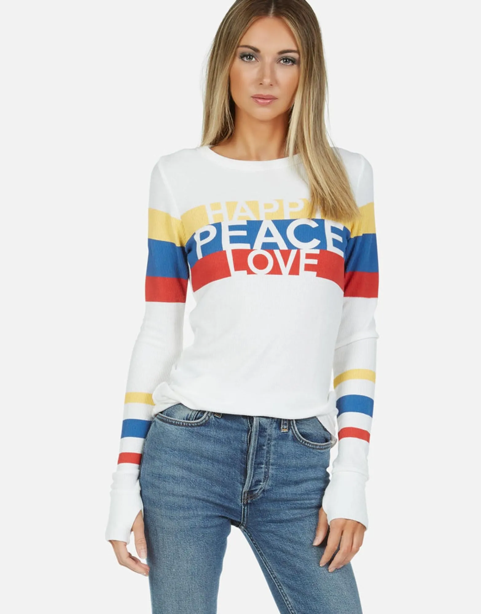 Cheap Happy Peace Love Thermal W/ Thumbhole | Mckinley By Women Long Sleeve