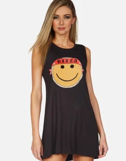 Best Happy Pizza Sleeveless Mini Dress | Deanna By Women Dresses