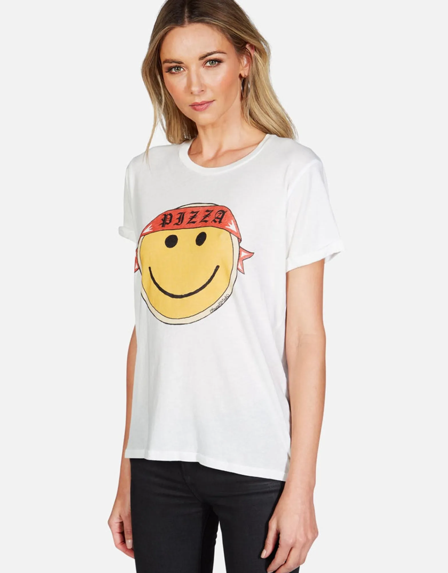 Flash Sale Happy Pizza Vintage S/S Tee | Edda By Women Short Sleeve