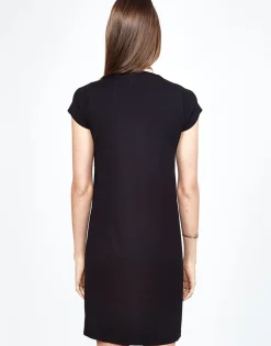 Store Heart Eye Skull S/S Dress W/ Side Slit | Mirabella By Women Dresses