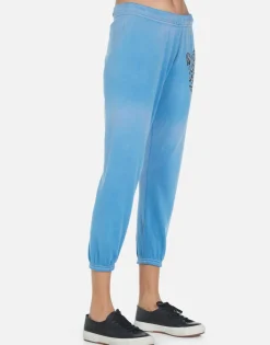 Discount Heart Leopard Cropped Sweatpant | Alana By Women Crop Sweatpants