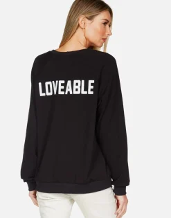 Cheap Heart Teddy L/S Vintage Pullover | Noleta By Women Long Sleeve