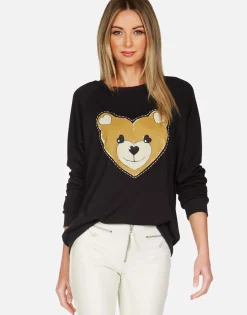 Cheap Heart Teddy L/S Vintage Pullover | Noleta By Women Long Sleeve