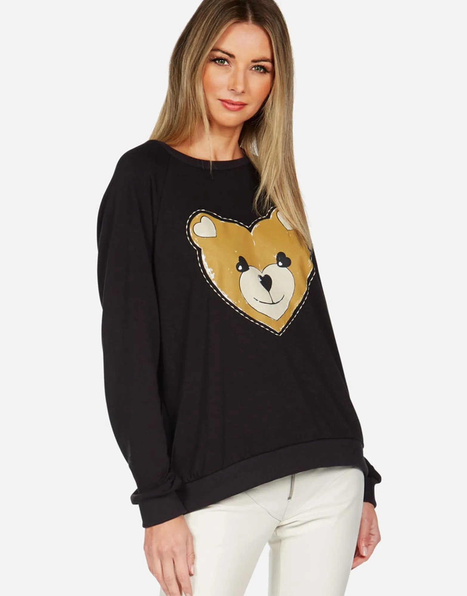 Cheap Heart Teddy L/S Vintage Pullover | Noleta By Women Long Sleeve