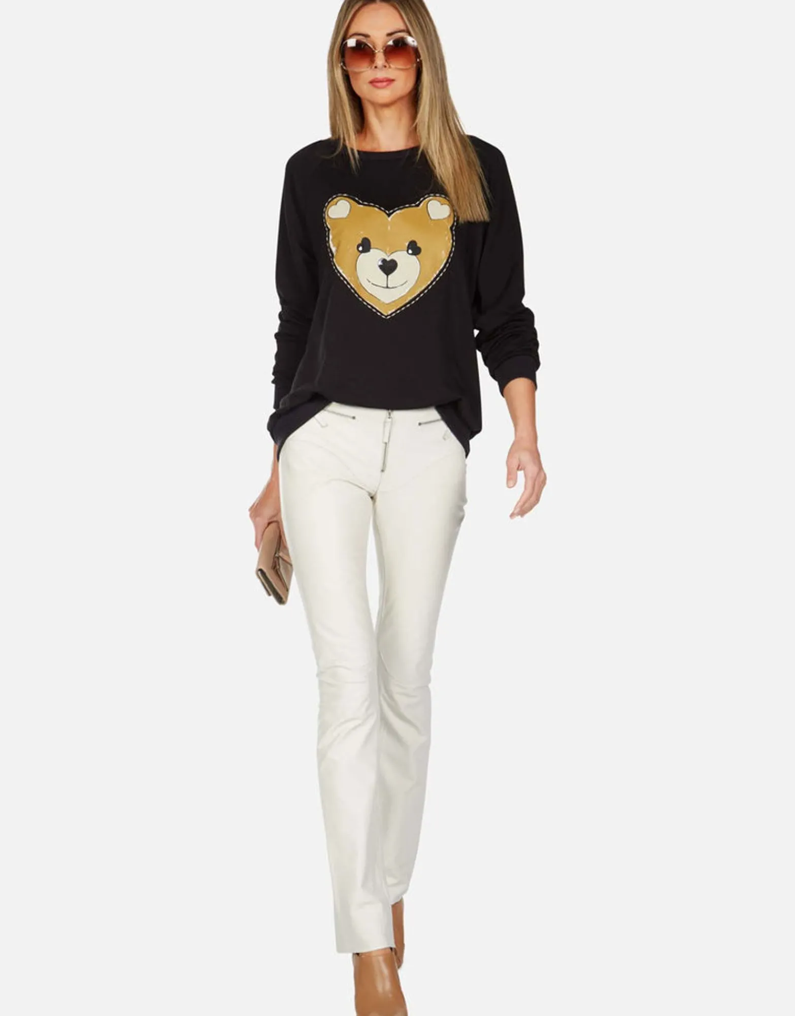Cheap Heart Teddy L/S Vintage Pullover | Noleta By Women Long Sleeve