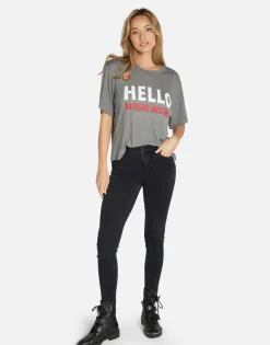 Fashion Hello Moshi Boxy Crop Tee In | Linnea By Women Short Sleeve