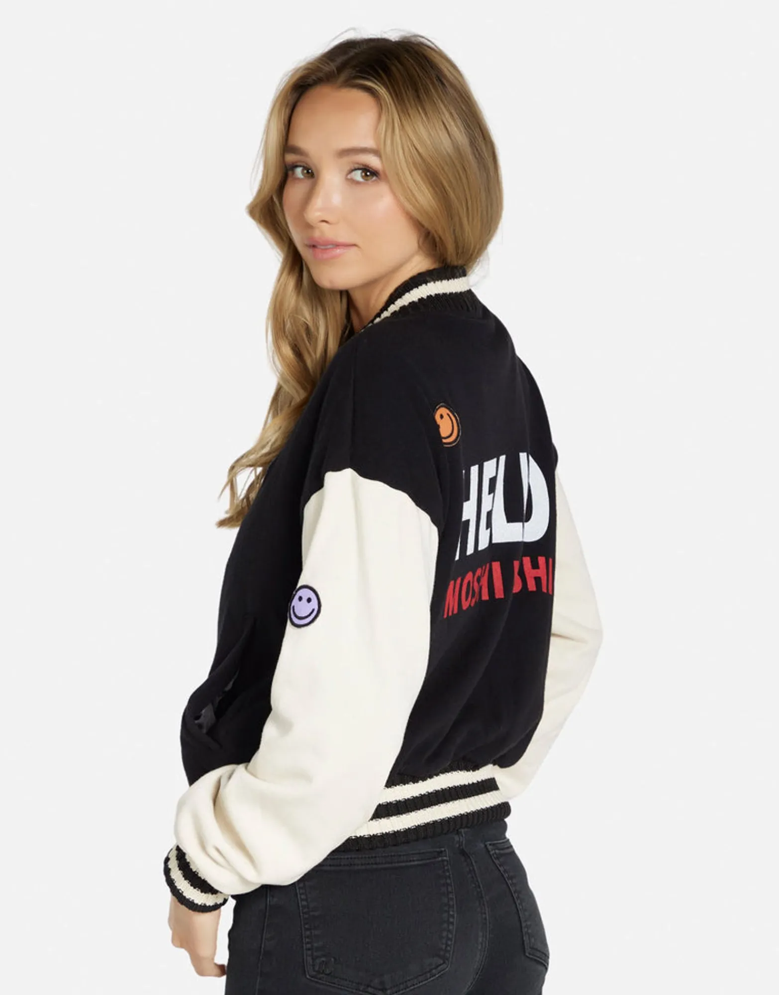 Best Sale Hello Moshi Jacket In Black/ Bone | Taissa By Women Jackets