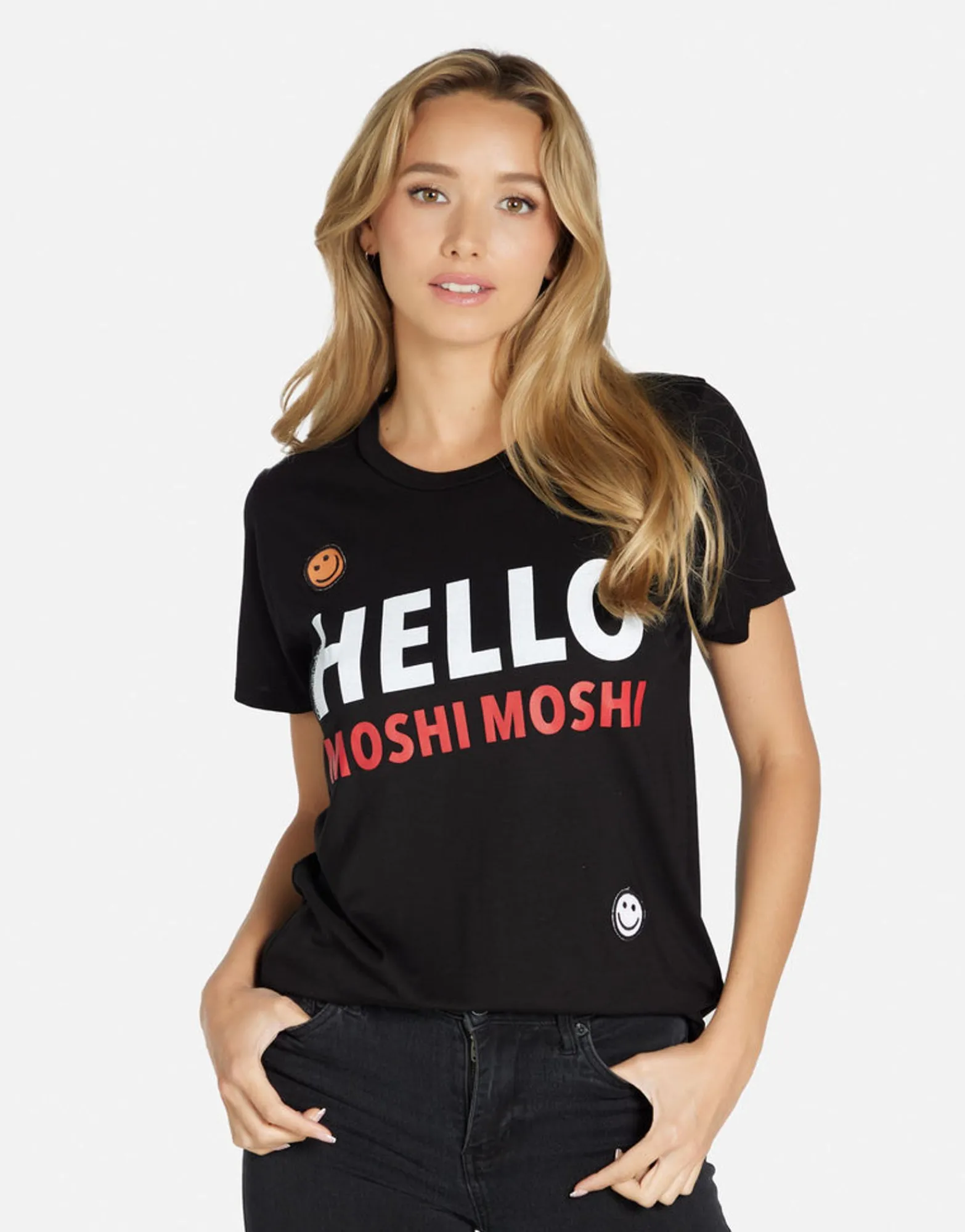Discount Hello Moshi Women'S Boyfriend Tee In | Wolf By Women Short Sleeve