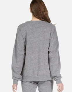 Online High Heel Heart Drop Shoulder Pullover | Flora By Women Long Sleeve