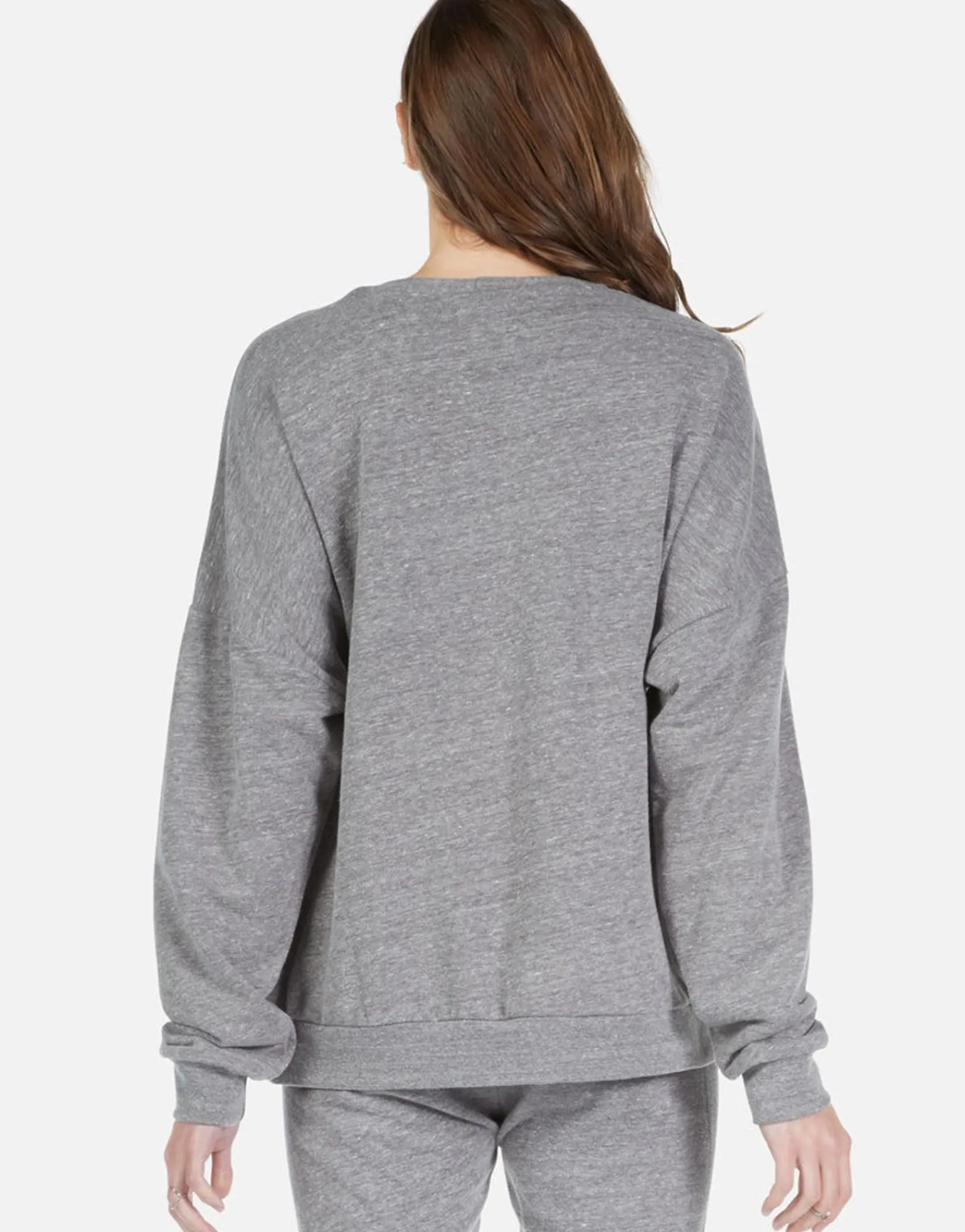 Online High Heel Heart Drop Shoulder Pullover | Flora By Women Long Sleeve