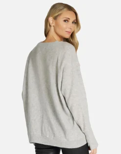 Sale I'M A Mess Cashmere Sweater W/Thumbholes | Hollis By Women Sweaters & Knits