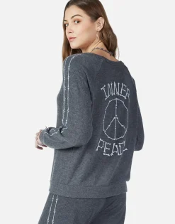 Cheap Inner Peace Bones L/S Pullover W/ Cut-Out | Zahara By Women Long Sleeve