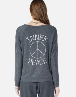 Cheap Inner Peace Bones L/S Pullover W/ Cut-Out | Zahara By Women Long Sleeve