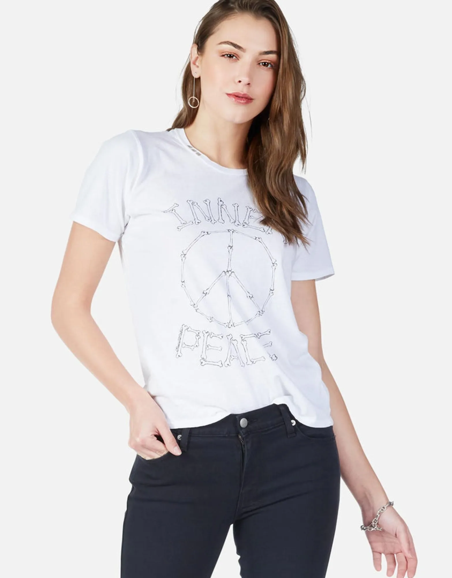 New Inner Peace Bones S/S Vintage Tee W/ Studs | Croft By Women Short Sleeve