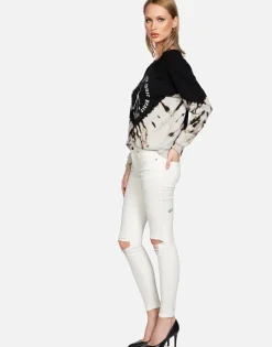 Cheap Inner Peace Sign L/S Vintage Pullover | Women Long Sleeve