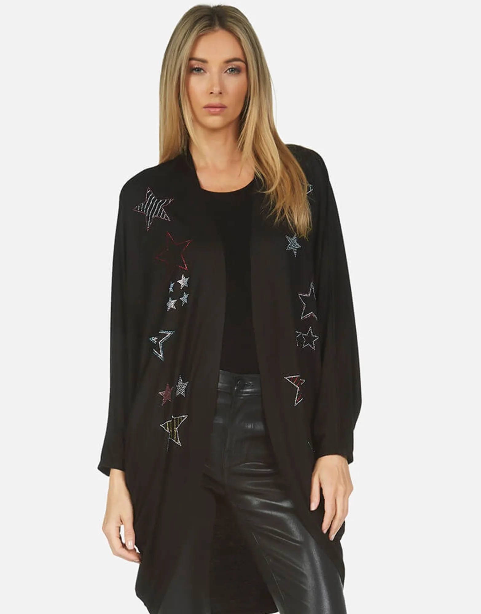 Cheap Isla Crystal Stars Long Sleeve Top Made In Los Angeles California Usa Women Sweaters & Knits