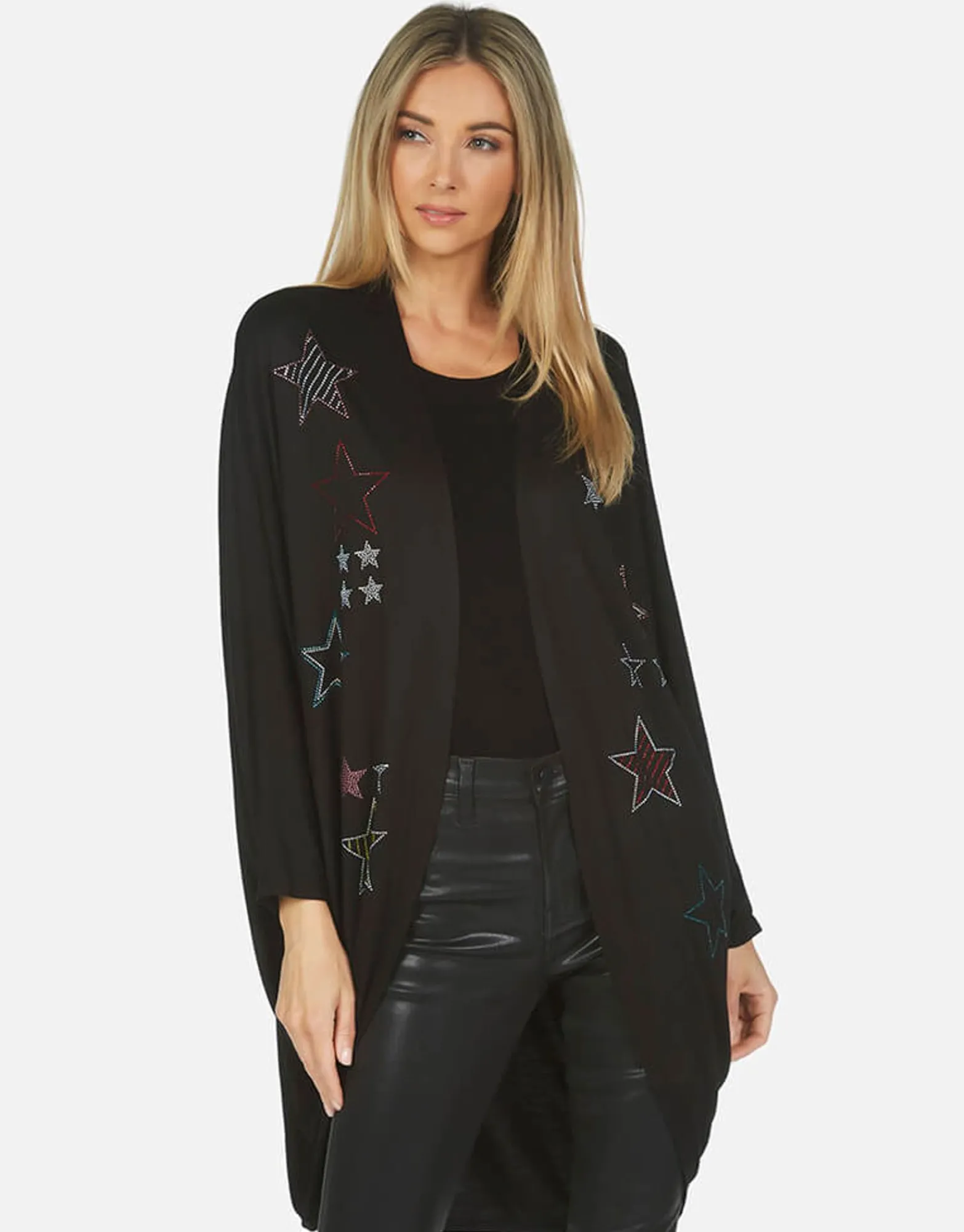Cheap Isla Crystal Stars Long Sleeve Top Made In Los Angeles California Usa Women Sweaters & Knits