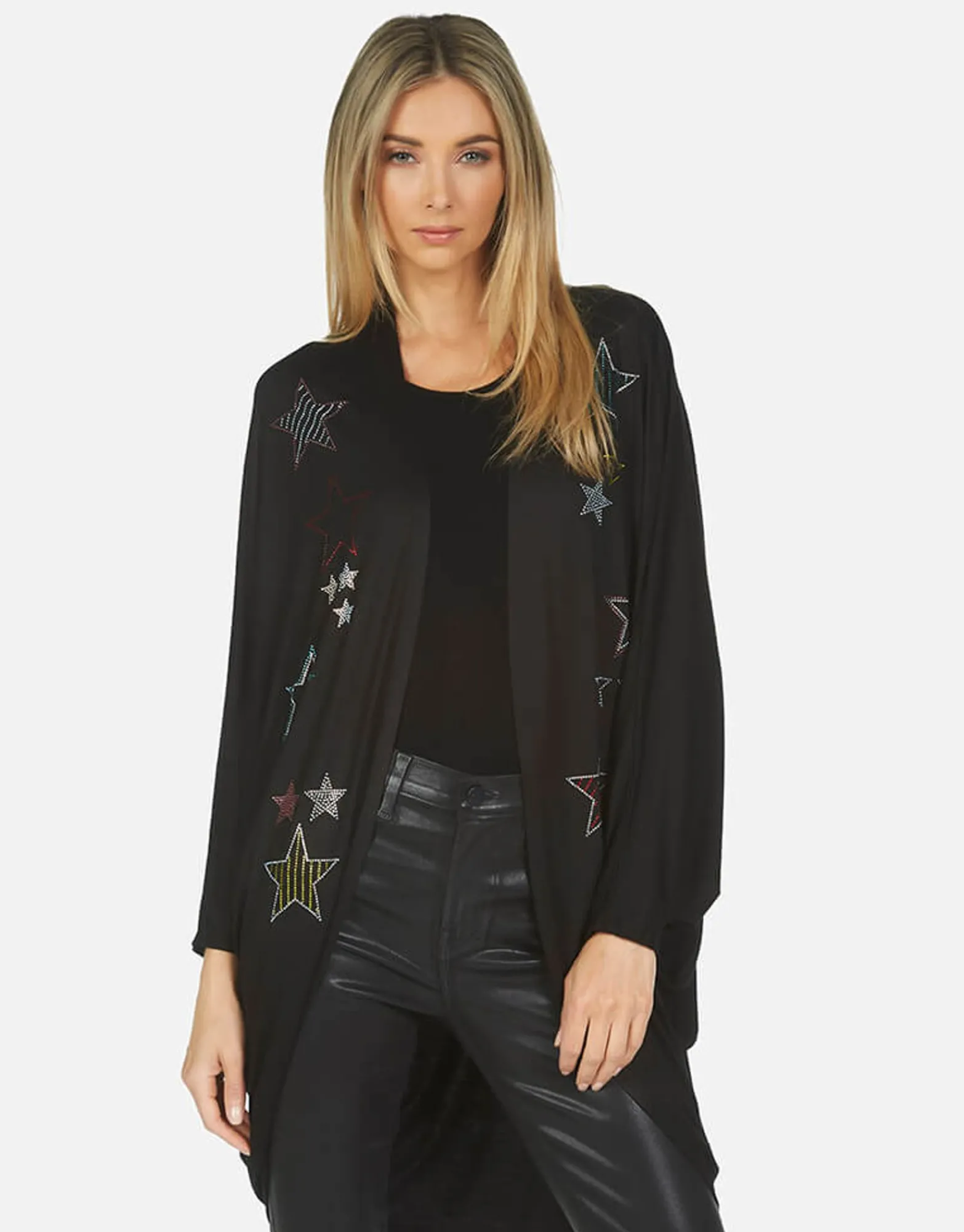 Cheap Isla Crystal Stars Long Sleeve Top Made In Los Angeles California Usa Women Sweaters & Knits