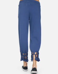 Shop Janet Retro Elements Heart Women Crop Sweatpants