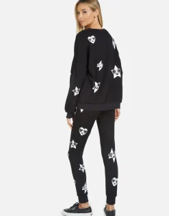 Best Sale Jess Bling Face Women Long Sweatpants